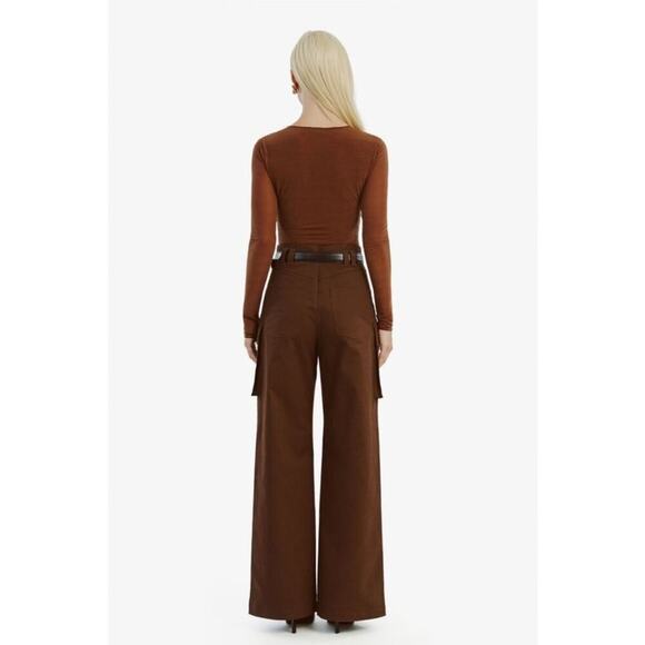 Bardot tybi cotton cargo pant in chocolate - Picture 2 of 7